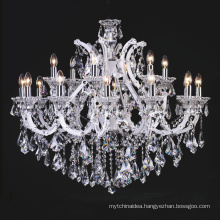 Wholesale Artistic Silver Bohemian Traditional Crystal Candle Chandelier Pendant Lamp LT-85418